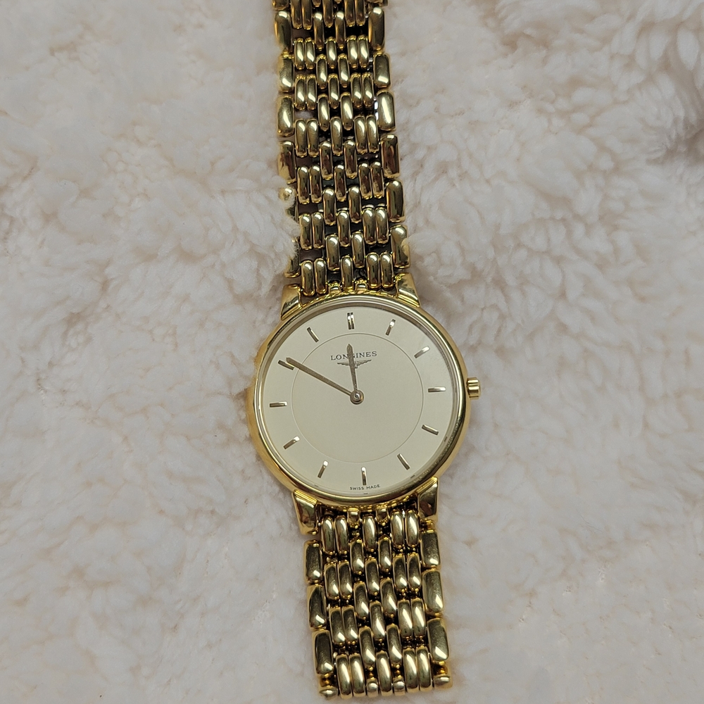 SOLD//LONGINES Watch Les Grandes Classiques L5.636.2 Quartz 18K Gold Plated T254 - Picture 9 of 12